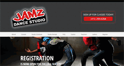 Desktop Screenshot of jamzdancestudio.com
